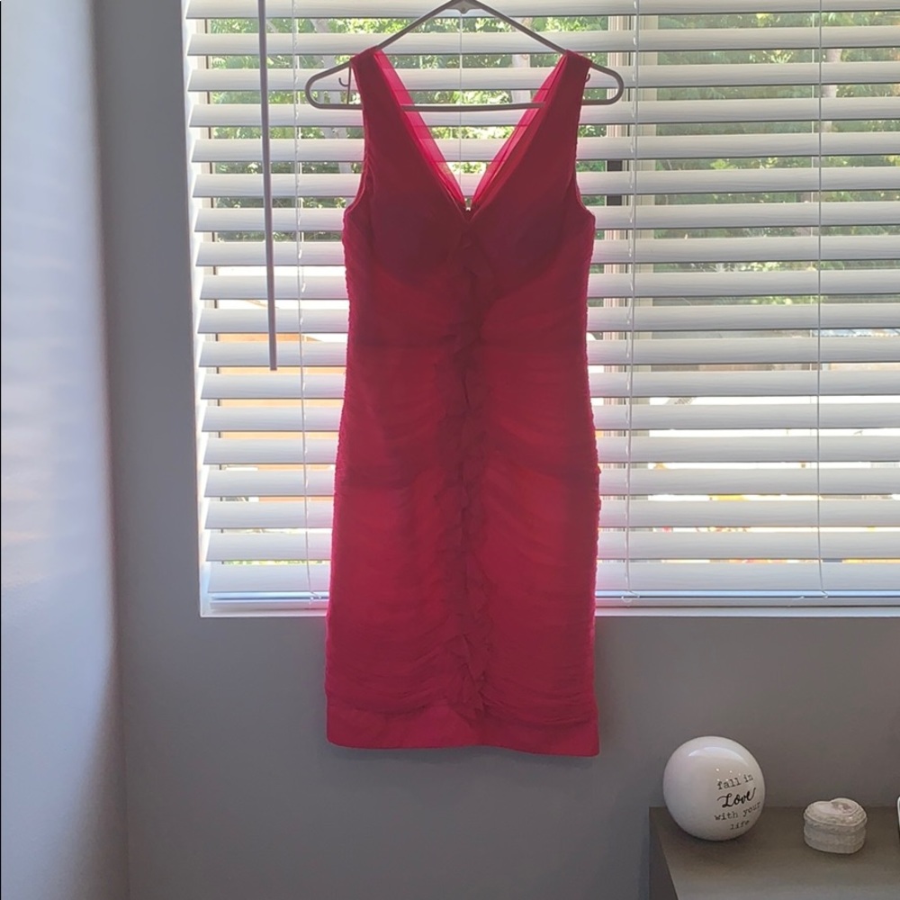 Hot pink dress